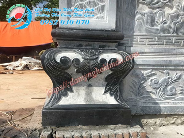 Mẫu Chân tảng cột đá đẹp kê Cột gỗ Nhà thờ họ, tảng bổng đá đẹp, tảng chân cột đá, tảng cột đá, đá kê cột gỗ nhà thờ