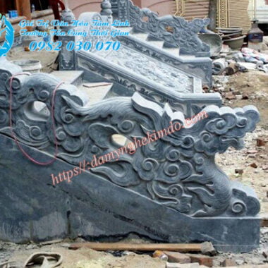 tượng rồng lá bằng đá, rồng đá bò bậc