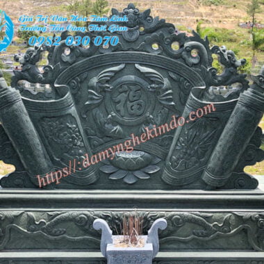 Cuốn thư đá, Ý nghĩa cuốn thư đá trong các công trình tâm linh, cuốn thư đá đẹp, bình phong đá, tắc môn đá, chấn trạch đá