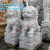 Đôi tượng nghê đá trắng đẹp