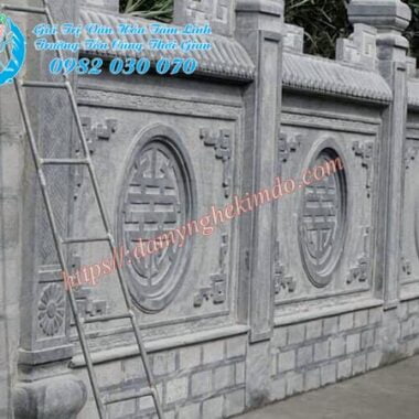 Hàng dào đá, tường rào đá, lan can da, mẫu lan can đá đẹp,