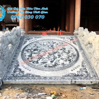 Lắp Chiếu rồng đá nhà thờ họ tại Hà Nội, chiếu thờ đá đẹp