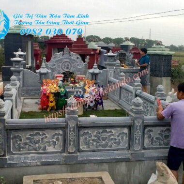 Lắp đặt Khu lăng mộ đá đẹp tại Nam Định