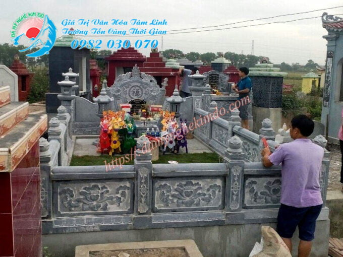 Lắp đặt Khu lăng mộ đá đẹp tại Nam Định