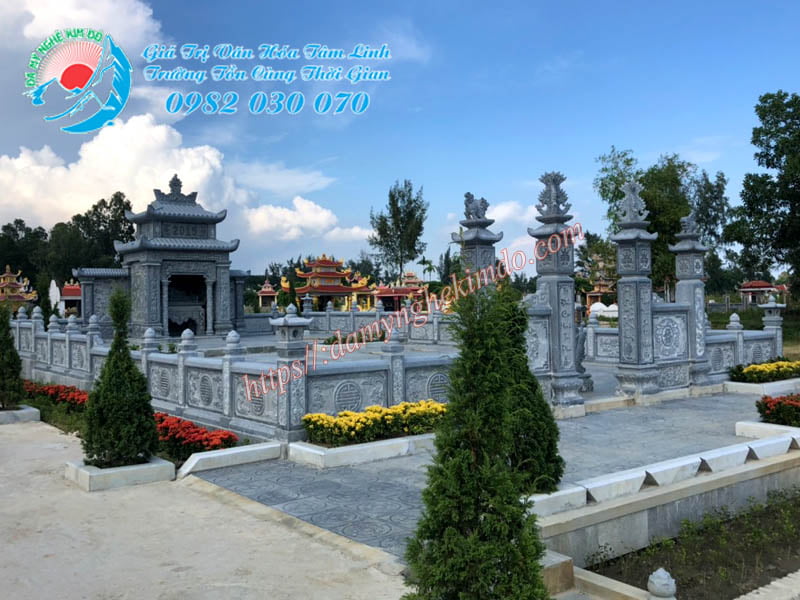 Lắp đặt khu lăng mộ đá đẹp tại Thanh Hóa