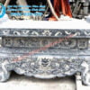 Nhang án đá, Hương án đá, Mẫu bàn lễ đá đẹp đế chân quỳ chạm rồng chầu, bàn thờ đá đế chân quỳ
