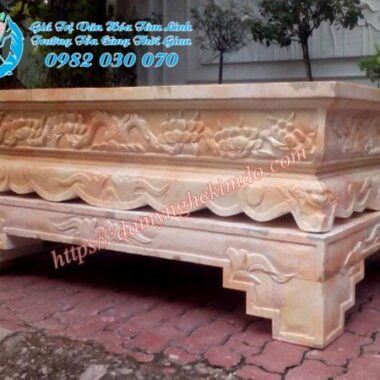 chậu cảnh đá tự nhiên, chậu cảnh đá, chậu đá cảnh, bể đá cảnh, chậu đá cảnh hình chữ nhật
