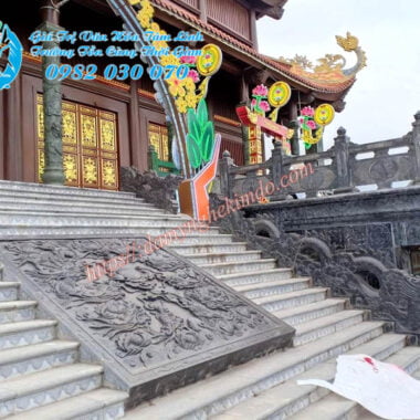 Chiếu rồng đá nhà thờ họ đình chùa đẹp hiện nay, Chiếu thờ đá đẹp, chiếu đá Nhà thờ