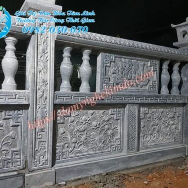Hàng dào đá, tường rào đá, lan can da, mẫu lan can đá đẹp,