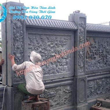 Hàng dào đá, tường rào đá, lan can da, mẫu lan can đá đẹp,