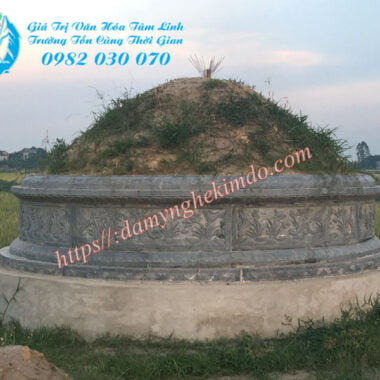 Một tổ tròn bằng đá, mộ tròn đá đẹp, mộ tròn đá, mo da tron, mau mo tron da dep