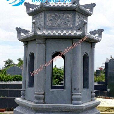 mộ lục giác, mộ lục lăng đá, mộ đá lục giác, mộ đá hai mái