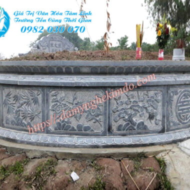 mộ tròn đá đẹp, mộ tròn đá, mo da tron, mau mo tron da dep