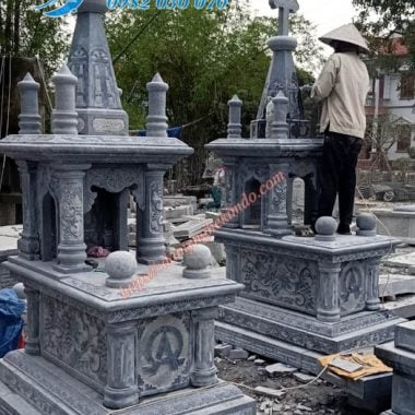 Mẫu mộ đạo đá đẹp - Mộ công giáo bằng đá, mộ đạo, mo dao da, mo cong giao da