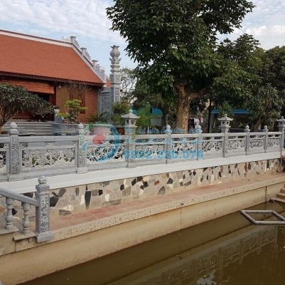 Lan can đá đẹp, kích thước của lan can đá chuẩn phong thủy.