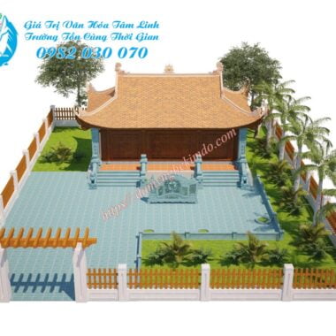 thiết kế nhà thờ họ đẹp bằng đá