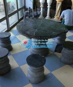 Bàn ghế đá tự nhiên KIM ĐÔ