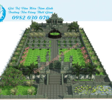 phối cảnh khu lăng mộ đá, Khu lăng mộ đá xanh rêu, khu lăng mộ đá đẹp, thiết kế lăng mộ đá, phối cảnh khu lăng mộ đẹp