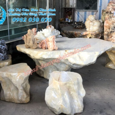 Bàn ghế đá rẻ đẹp, mua bộ bàn ghế đá ở đâu