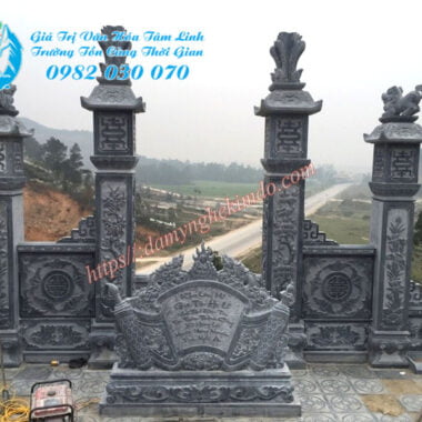 Mẫu cổng đá tứ trụ, Cổng đá Khu lăng mộ