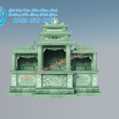 Phối cảnh lăng mộ đá, Thiết kế lăng mộ đá xanh - lăng cánh đá dạng hộp