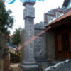 Mẫu cổng đồng trụ đá, bức vách Nhà thờ chạm tứ quý, cột trụ đá