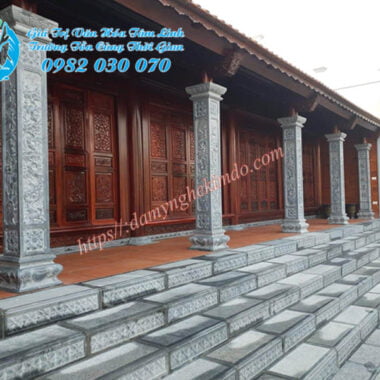 Mẫu cột hiên đá đẹp, cột đá vuông