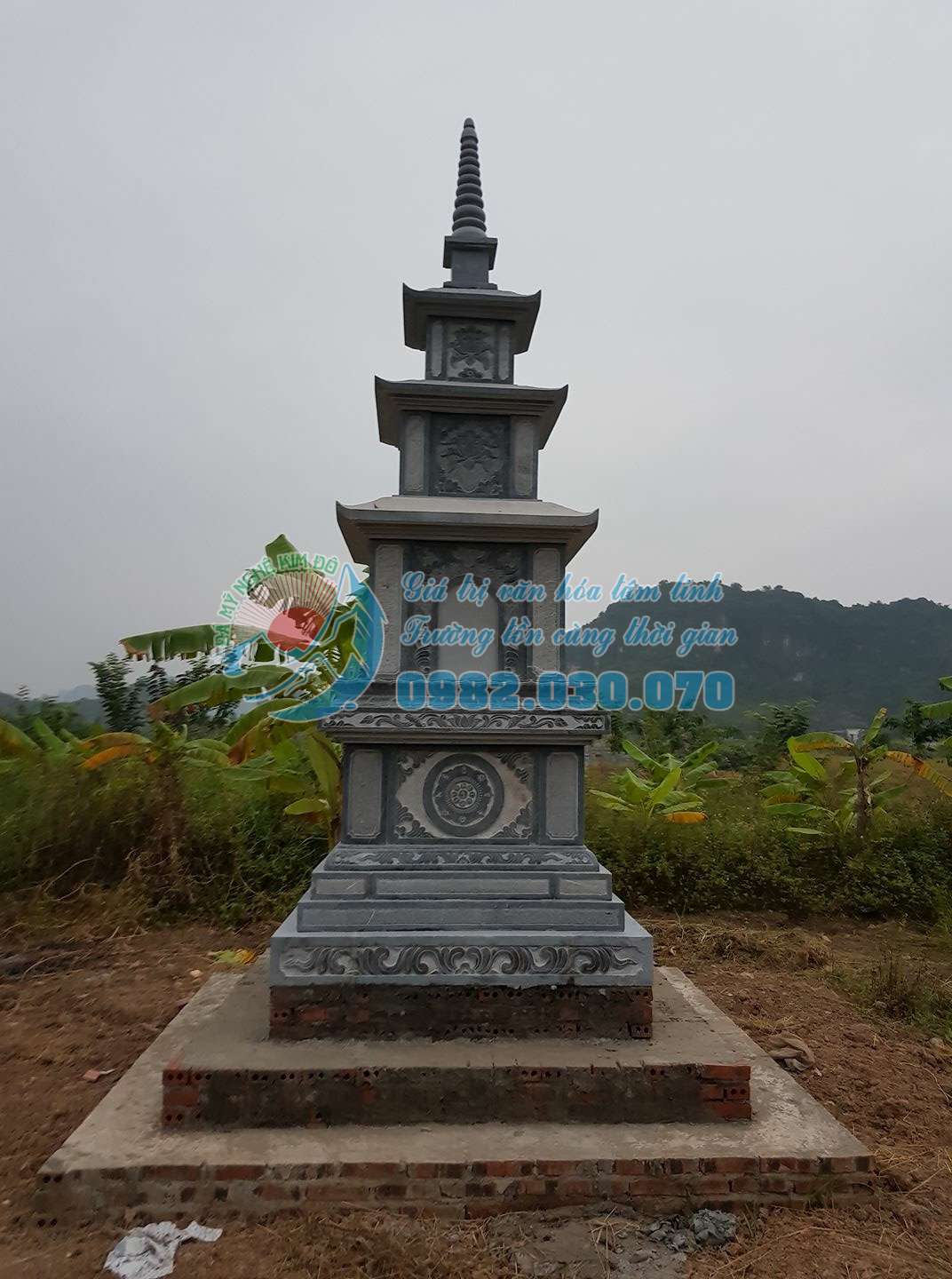 Mộ đá tháp Phật giáo đẹp nhất được ưa chuộng nhất Việt Nam