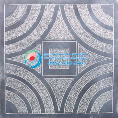 Đá lát nền, đá lát sân vườn đẹp, Đá lát có chạm hoa văn (hình vuông và cung tròn)