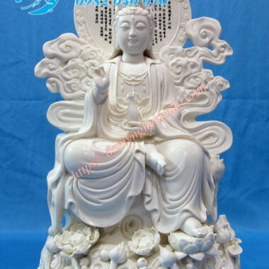tượng bồ tát đá trắng, tượng phật bà đẹp