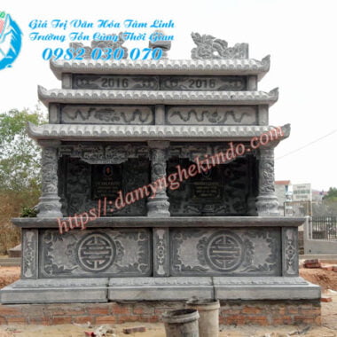 mộ đôi đá 3 đao, mộ 3 đao mây