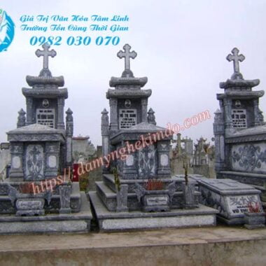 Mộ đá công giáo cao cấp, Mẫu mộ đao đá hai đao