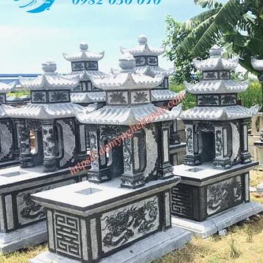 Mộ hai đao mây chạm rồng phượng