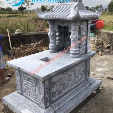 Mẫu mộ đá 1 mái đẹp, mộ một mái đá