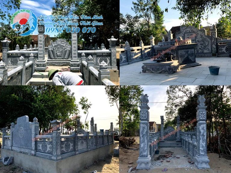 Tổng quan khu lăng mộ tổ bằng đá Nghệ An lắp đặt bởi Đá mỹ nghệ