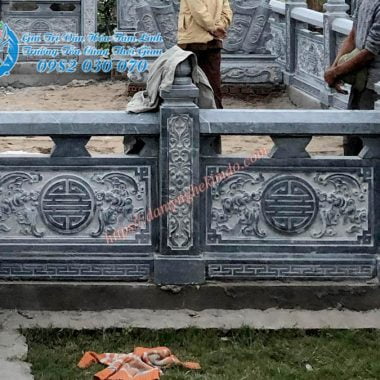 lan can đá đẹp, lan can chữ thọ, lan can da