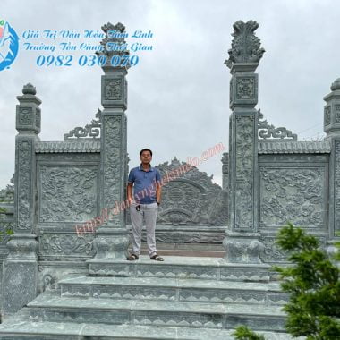 Cổng đá tứ trụ đẹp, cổng đá đẹp cho khu lăng mộ, cổng đá, cổng tam quan đá đẹp