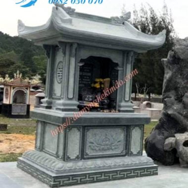 Am thờ đá, Am thờ đá ngoài trời, Lăng thờ đá đơn 1 mái đình