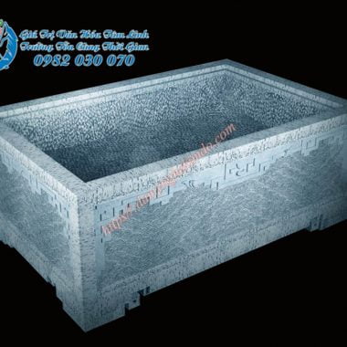 chậu cảnh đá tự nhiên, bể đá cảnh bạt băm- chậu cảnh đá băm bạt