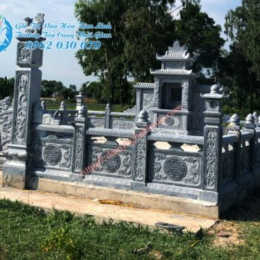 Mẫu lan can đá, hàng rào đá, tường rào đá, lan can da