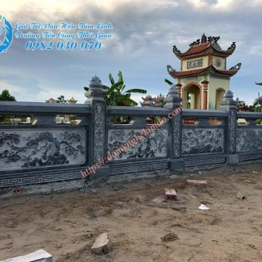 Hàng rào lan can đá, Mẫu lan can đá, hàng rào đá, tường rào đá, lan can da