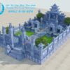 thiết kế Khu lăng mộ đá đẹp, phối cảnh khu lăng mộ đá đẹp, khu lăng mộ đá, Phoi canh khu lang mo da
