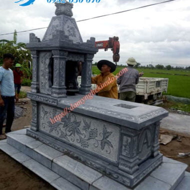 Mộ đá công giáo 1 mái - Mộ đạo đá