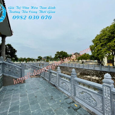 Hàng rào lan can đá, lan can sen thông phong, lan can đá, lan can đá thông phong sen hóa, lan can da