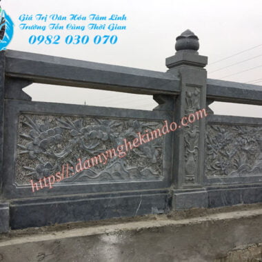 lan can da, mẫu lan can đá đẹp, lan can tứ quý