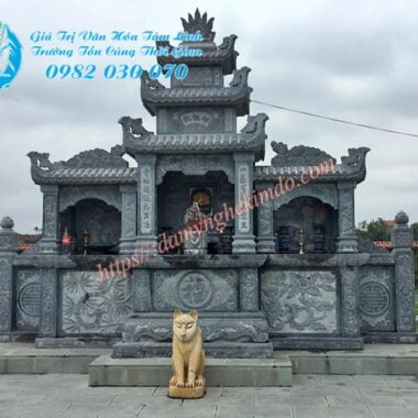 lăng cánh đá dạng hộp 3 mái, lăng mộ đá