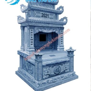 Mẫu mộ đá ba đao lá đẹp. Mộ đá đài loan, mộ đá đẹp nhất, mộ đá ba mái, mộ đài loan