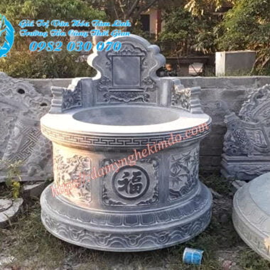 mộ đá tròn, mộ đá nguyên khối, mộ đá đẹp