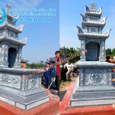 Xu hướng lựa chọn mua lăng mộ đá đẹp năm 2022, Mộ đá đẹp, mộ 3 đao đá, mộ 3 mái lá, mộ đá ba mái
