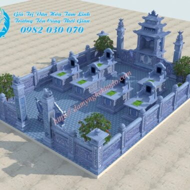 phối cảnh khu lăng mộ đá đẹp; thiết kế lăng mộ đá; Bản vẽ 3D khu lăng mộ đá đẹp;
